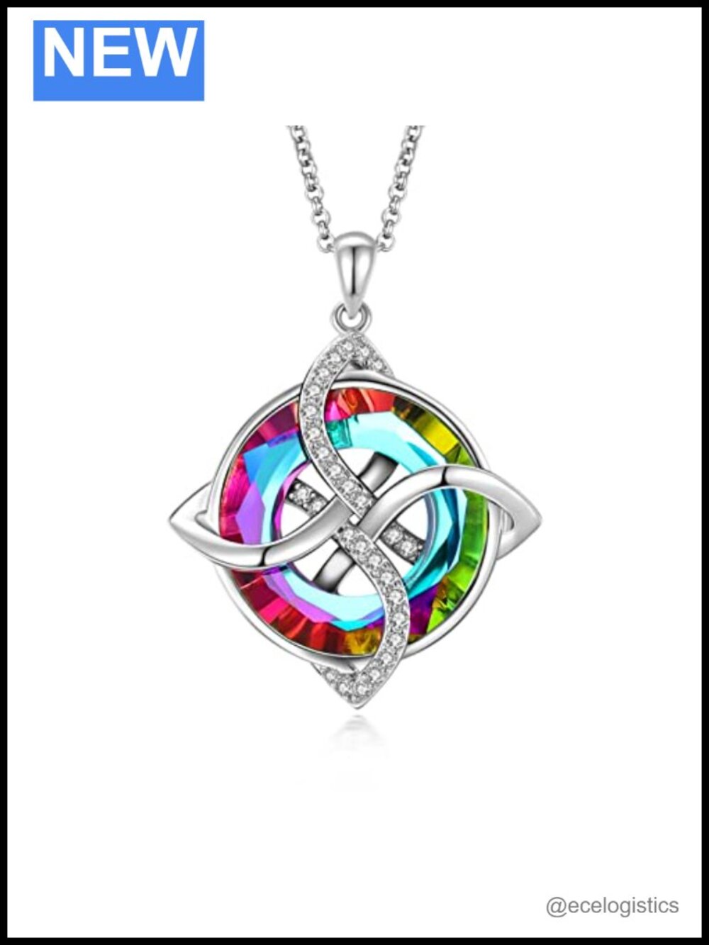 Celtic Knot 925 Sterling Silver Pendant Necklace